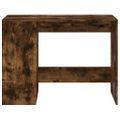 vidaXL Stôl dymový dub 102x50x75 cm kompozitné drevo