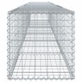 vidaXL Gabiónový kôš s krytom 600x50x50 cm pozinkované železo