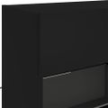 vidaXL TV nástenná skrinka s LED svetlami čierna 98,5x30x60,5 cm