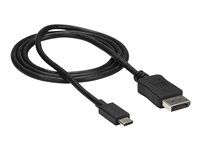 USB-C Male to DP Male (CDP2DPMM1MB) - Kábel DisplayPort - USB-C (M) do DisplayPort (M) - Displayport 1.2/Thunderbolt 3 - 1 m - podpora 4K60 Hz (3840 x 2160) - čierna - pre P/N: TB33A1C, TB3DK2DPM2, TB3DKDPMAW, TB3DKDPMAWUE, TB3DOCK2DPPD, TB3DOCK2DPPU