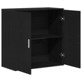 vidaXL Servírovacia skriňa Čierny dub 79 x 38 x 80 cm Kompozitné drevo