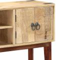 vidaXL Konzolový stolík 115x30x76 cm surové masívne mangovníkové drevo