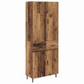 vidaXL Highboard 2 ks Staré drevo 69,5 x 34 x 180 cm Kompozitné drevo