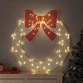vidaXL Veniec 80 LED Teplá biela 92 x 92 x 9,5 cm Akryl