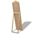 vidaXL Samostatne stojace zrkadlo, barokový štýl 160x40cm, zlaté