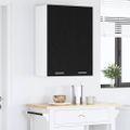 vidaXL Závesná skrinka Čierny dub 60 x 31 x 80 cm Kompozitné drevo