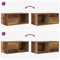 vidaXL TV stolíky 2 ks staré drevo 60x31x25,5 cm spracované drevo