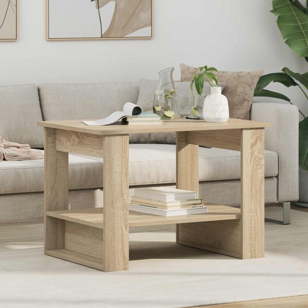 vidaXL Konferenčný stolík Sonoma dub 72 x 50 x 50 cm Kompozitné drevo