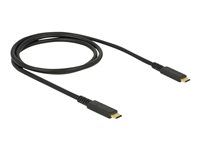 USB kábel - USB-C (M) do USB-C (M) - USB 3.1 Gen 2 - 3 A - 1 m - čierna