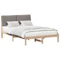 vidaXL Rám postele Hnedá a taupe 160 x 200 cm Borovicový masív