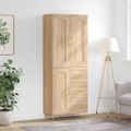 vidaXL Vysoká skrinka dub sonoma 69,5x34x180 cm spracované drevo