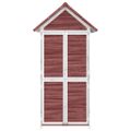 vidaXL Záhradná kôlňa káva mocha 89x52,5x175 cm masívna borovica