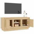 vidaXL TV skrinka dub sonoma 102x35x45 cm spracované drevo