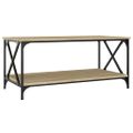 vidaXL Konferenčný stolík dub sonoma 100x50x45cm sprac. drevo a železo