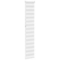 vidaXL Zebra roleta biela 40x230 cm šírka látky 35,9 cm polyester