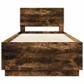 vidaXL Rám postele Dymová dub 90 x 200 cm Kompozitné drevo