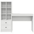 vidaXL Stôl Biela 135,5 x 40 x 127 cm 2 ks