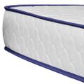 vidaXL Posteľ s matracom z pamäťovej peny biela 140x200 cm umelá koža