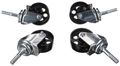 Pojazdné kolieska pre zdvihák prevodovky SX TRANSMISSION JACK 0,5T, 4ks - náhradný diel SIXTOL