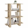 vidaXL Knižnica/deliaca stena dub sonoma 100x30x123,5 cm