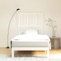 vidaXL Nástenné čelo postele biele 108x3x110 cm masívna borovica