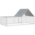 vidaXL Kurín 4x2x2 m, pozinkovaná oceľ