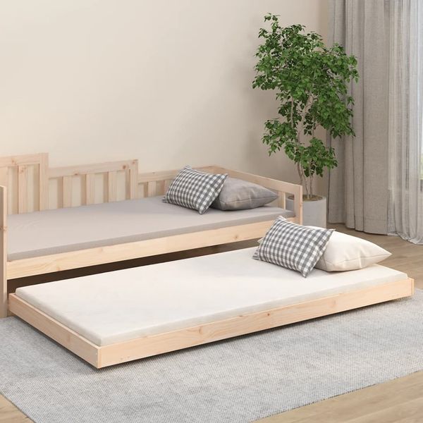 vidaXL Posteľ bez matraca 100x200 cm masívna borovica