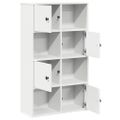 vidaXL Knižnica biela 60x24x101,5 cm kompozitné drevo