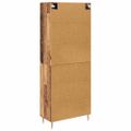 vidaXL Highboard 2 ks Staré drevo 69,5 x 34 x 180 cm Kompozitné drevo
