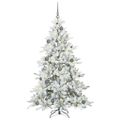 vidaXL Umelý Sklápací Vianočný Stromček Biela 180 cm PVC a oceľ