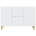 vidaXL Servírovacia skriňa Biela 89 x 34,5 x 60 cm Kompozitné drevo