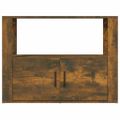 vidaXL Komoda dymový dub 80x30x60 cm spracované drevo