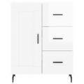 vidaXL Komoda lesklá biela 69,5x34x90 cm spracované drevo
