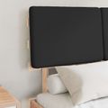 vidaXL Rám postele s čalúneným čelom Čierna 120 x 200 cm