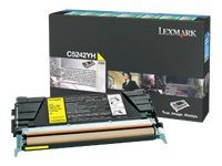 Vysoká výťažnosť - žltá - originálna - kazeta s farbivom - pre Lexmark C524, C524dn, C524dtn, C524n, C524tn, C532dn, C532n, C534dn, C534dtn, C534n