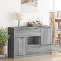 vidaXL Servírovacia skriňa Sivý Sonoma 100 x 30 x 65,6