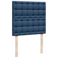 vidaXL Posteľný rám boxsping s matracom modrý 80x200 cm látka