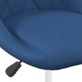 vidaXL Otočné jedálenské stoličky 4 ks modré zamatové