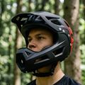 Full face prilba NILS Extreme MTW101 s odnímateľným chráničom brady červená