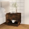vidaXL Nočné stolíky 2 ks, tmavý dub 45x34x44 cm, kompozitné drevo