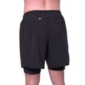 Šortky 2v1 Essence Black - GymBeam, veľkosť XL