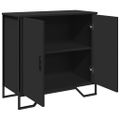 vidaXL Komoda čierna 78x35,5x74,5 cm kompozitné drevo