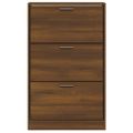 vidaXL Botník hnedý dub 63x24x103 cm spracované drevo