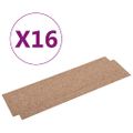 vidaXL Kobercové podlahové dlaždice 16 ks 4 m² 25x100 cm béžové