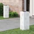 vidaXL Solárne LED svetlo na chodník 2 ks Teplá biela 18 x 18 x 50 cm