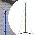vidaXL LED vianočný stromček 363 LED modré 182 cm