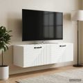 vidaXL Nástenná TV skrinka Biela 98 x 31 x 30 cm Kompozitné drevo