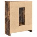 vidaXL Komoda so zásuvkami a dvierkami, tmavý dub 73x31x90 cm