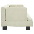 vidaXL Pelech pre psa krémový 60x40x30 cm zamat