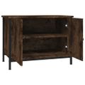 vidaXL TV skrinka s dvierkami dymový dub 60x35x45 cm spracované drevo